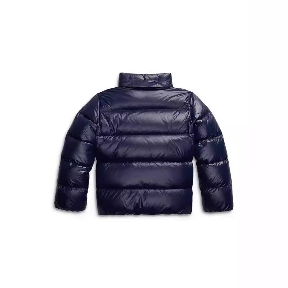 Women's Hooded Winter Jacket with Glossy Quilted Design & Side Pockets