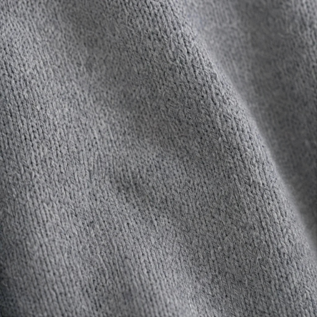 Women's Hooded Cardigan with Button-Front Closure & Relaxed Fit - Fabric Texture Closeup