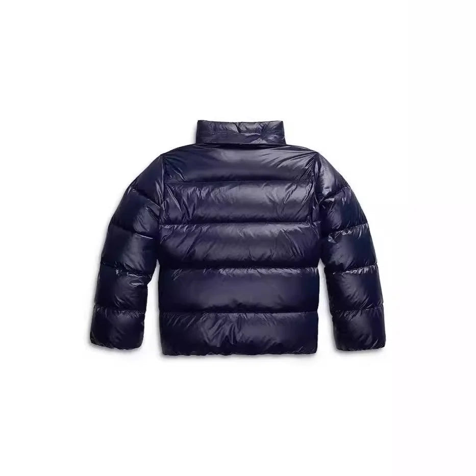 Women's Hooded Winter Jacket with Quilted Front & Side Pockets - Back Collar Detail