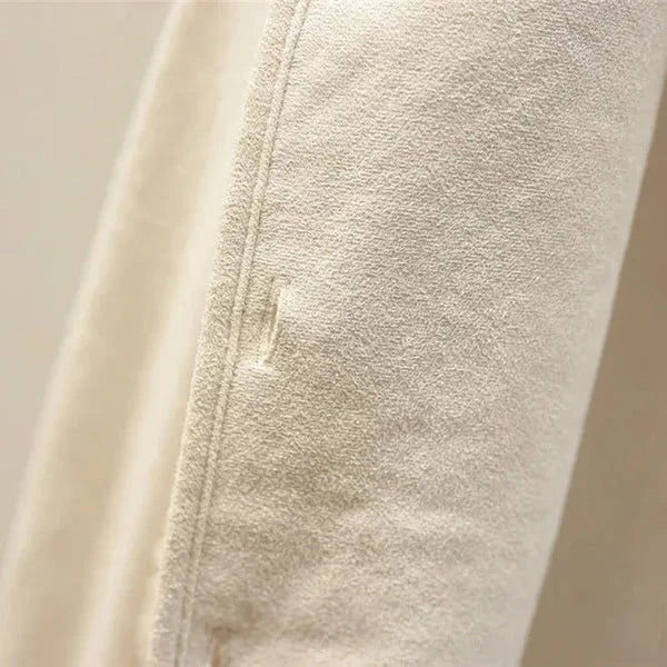 Women's Lambswool Vest with Patch Pockets & Soft Texture - Fabric Detail