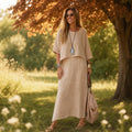 Women's Linen Two Piece Summer Set — Reese Boho Relaxed Fit