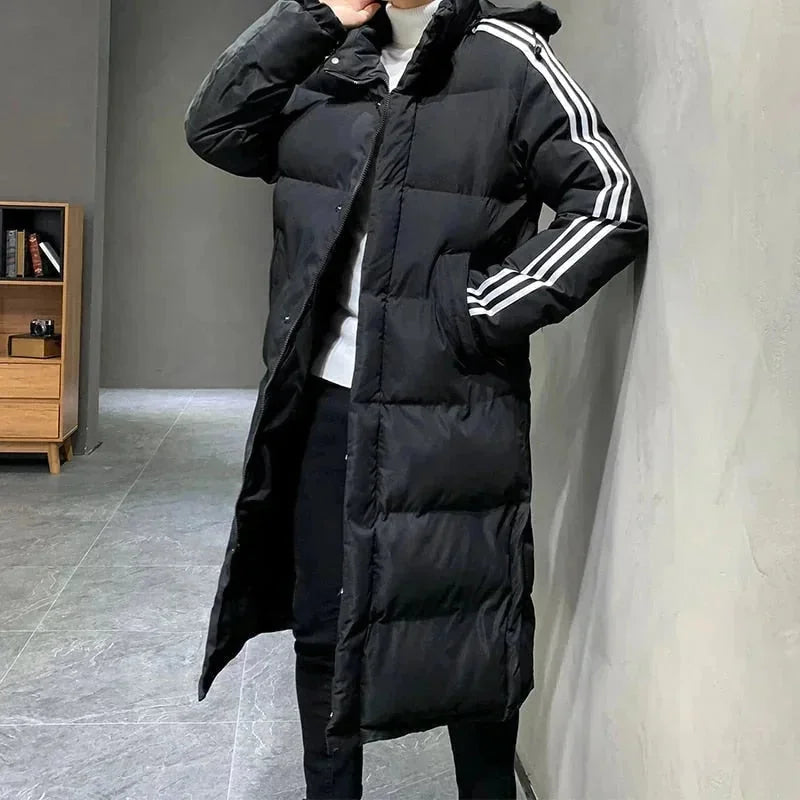 Women's Long Winter Coat with Hooded Design & Relaxed Fit