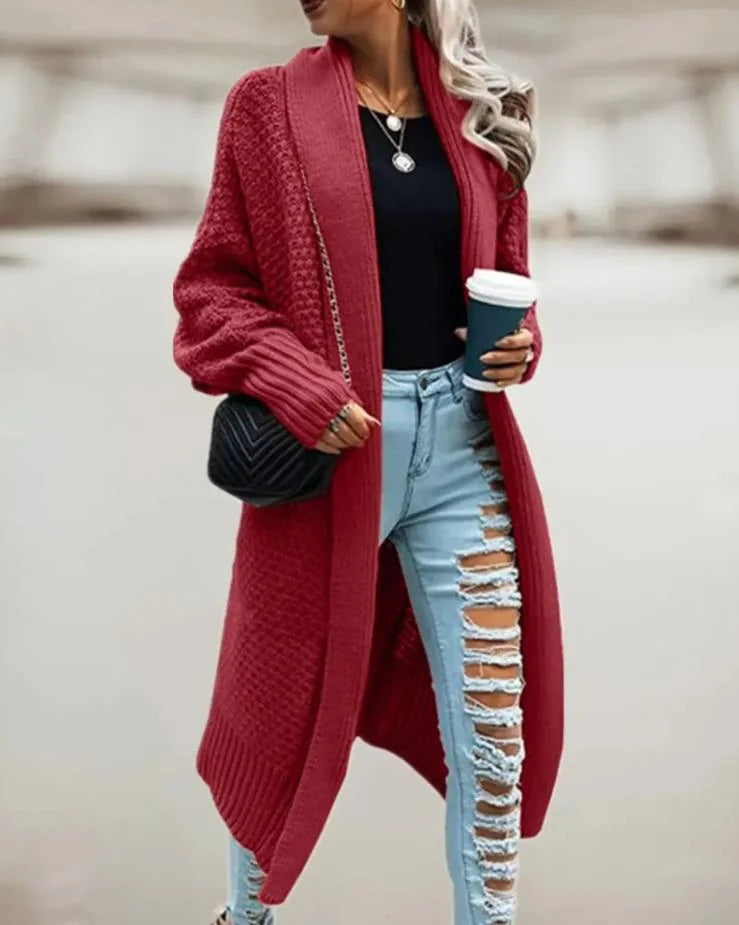 Women's Oversized Hooded Cardigan with Button Front & Relaxed Fit - Street Style Walking
