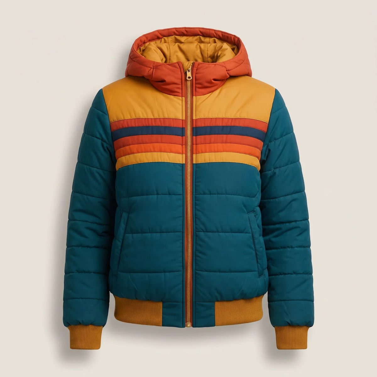 Blue Women's Waterproof Hooded Puffer Jacket with Lightweight Insulation — Blair