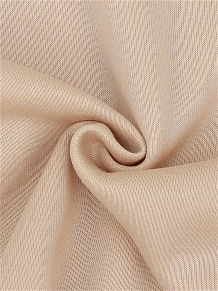 Women's Lounge Set with Mock Neck Sweater & Drawstring Jogger Pants - Pink Fabric Close Up